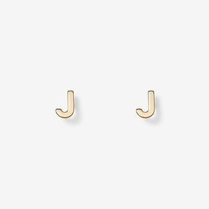 Kate Spade, Gold Finish “J” Initial Earrings
